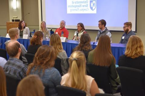 Natural Resources and the Environment Industry Panel, where panelists in the industry speak to UNH students about careers